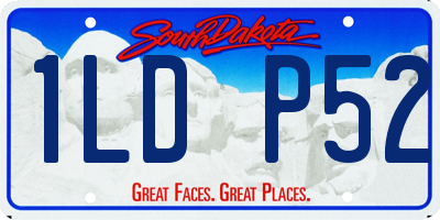 SD license plate 1LDP52