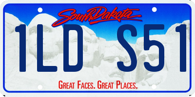 SD license plate 1LDS51