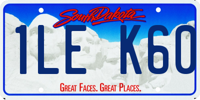 SD license plate 1LEK60