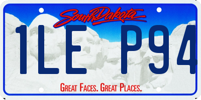 SD license plate 1LEP94
