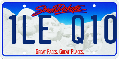 SD license plate 1LEQ10