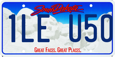 SD license plate 1LEU50
