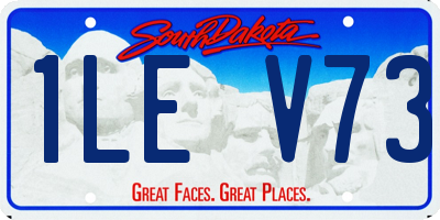 SD license plate 1LEV73