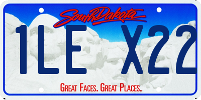 SD license plate 1LEX22
