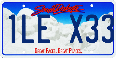 SD license plate 1LEX33