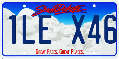 SD license plate 1LEX46