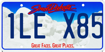 SD license plate 1LEX85