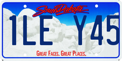 SD license plate 1LEY45