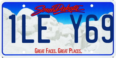SD license plate 1LEY69