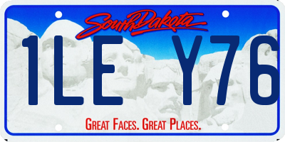 SD license plate 1LEY76