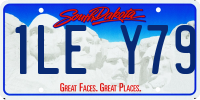 SD license plate 1LEY79