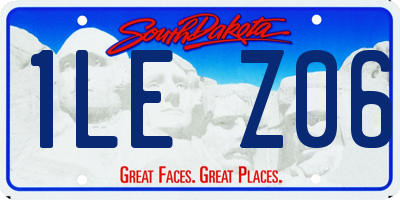 SD license plate 1LEZ06