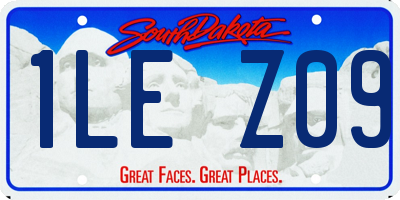 SD license plate 1LEZ09