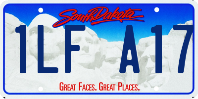SD license plate 1LFA17