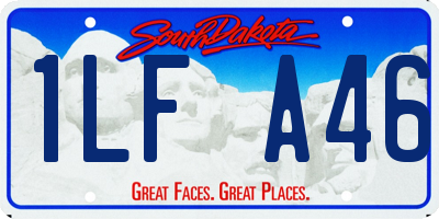 SD license plate 1LFA46