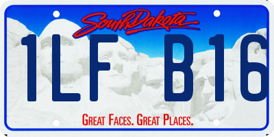 SD license plate 1LFB16