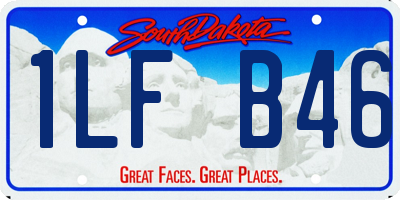 SD license plate 1LFB46