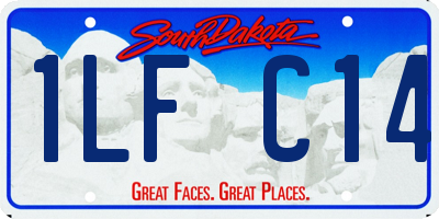 SD license plate 1LFC14