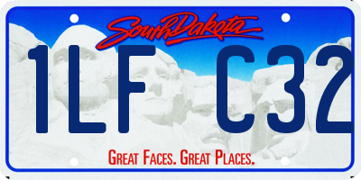 SD license plate 1LFC32
