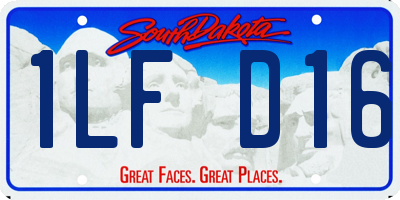 SD license plate 1LFD16