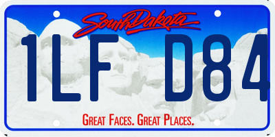 SD license plate 1LFD84