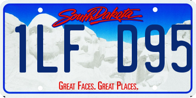 SD license plate 1LFD95