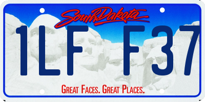 SD license plate 1LFF37