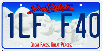 SD license plate 1LFF40