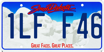 SD license plate 1LFF46