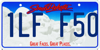 SD license plate 1LFF50