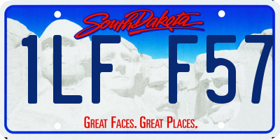 SD license plate 1LFF57