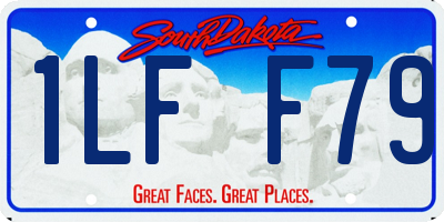 SD license plate 1LFF79