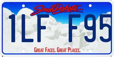 SD license plate 1LFF95