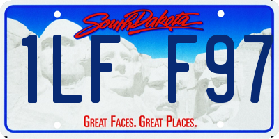 SD license plate 1LFF97