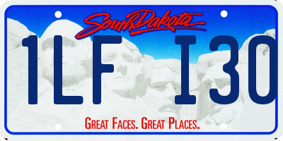 SD license plate 1LFI30