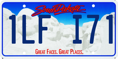 SD license plate 1LFI71