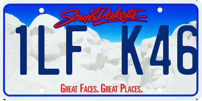 SD license plate 1LFK46
