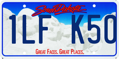 SD license plate 1LFK50