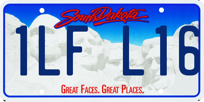SD license plate 1LFL16