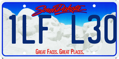 SD license plate 1LFL30