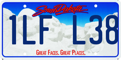 SD license plate 1LFL38