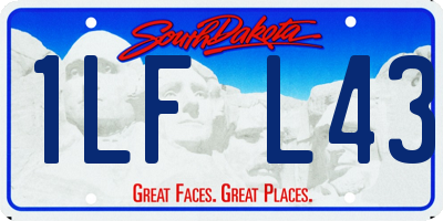 SD license plate 1LFL43