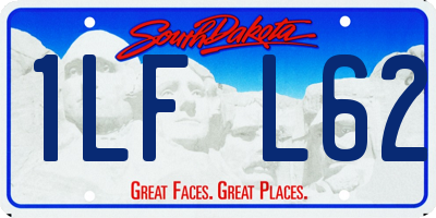 SD license plate 1LFL62