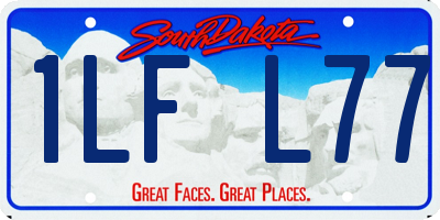 SD license plate 1LFL77