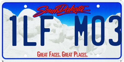 SD license plate 1LFM03