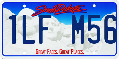 SD license plate 1LFM56