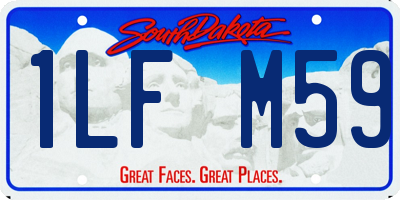 SD license plate 1LFM59