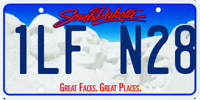 SD license plate 1LFN28