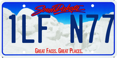 SD license plate 1LFN77