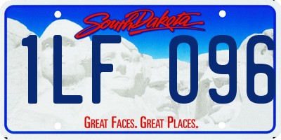SD license plate 1LFO96